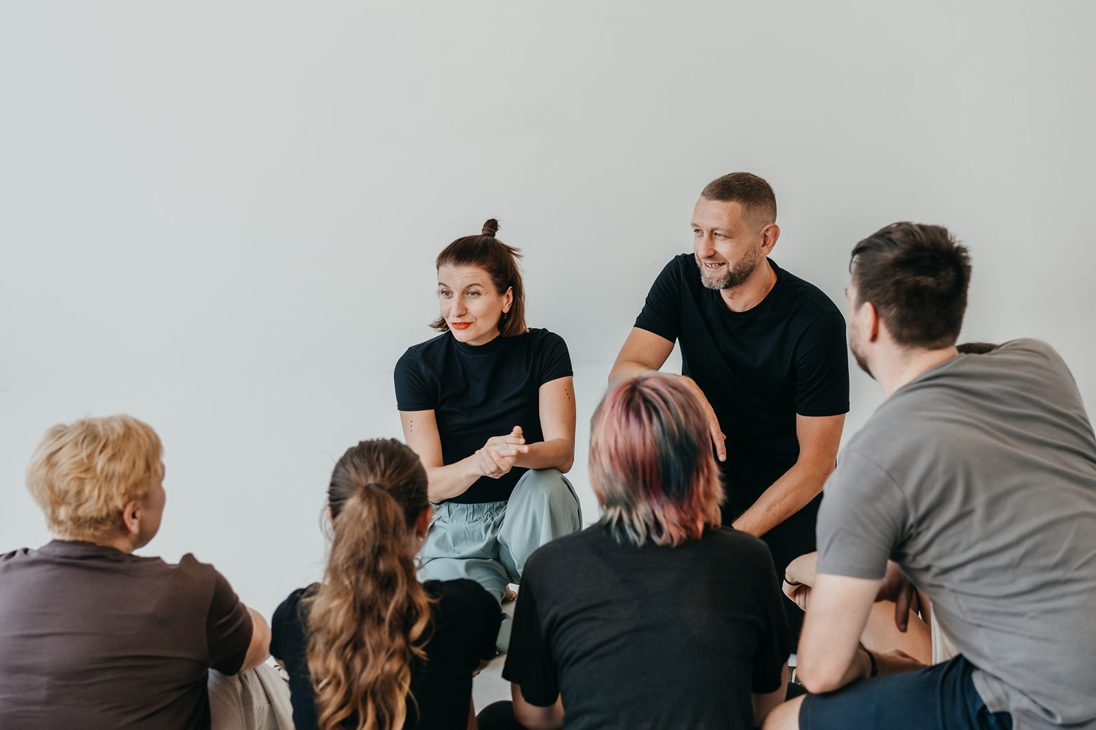 Pavel and Jasmína Houdek leading a Modern Self-Defense group workshop in Prague